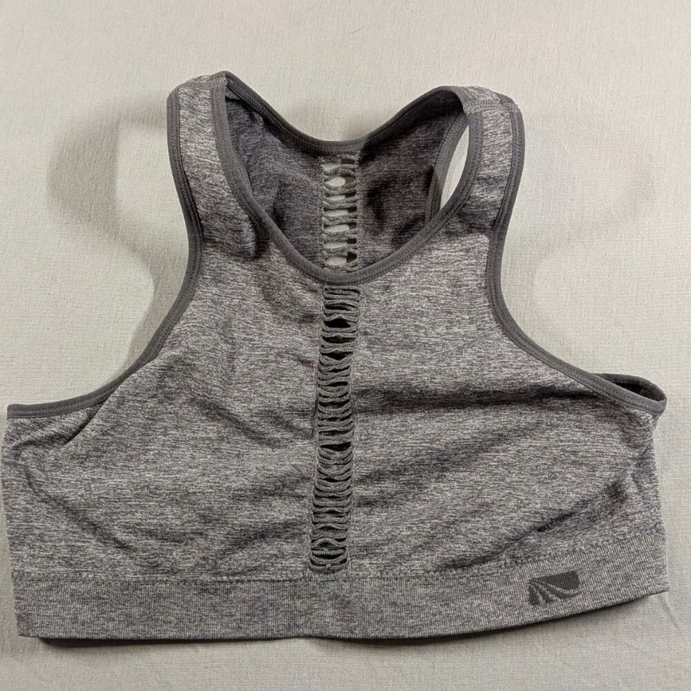 Marika Tek Gray Racerback Sports Bra  Impact Size M
